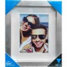Triangulo Azul ventana 20.3X25.4 cm plata