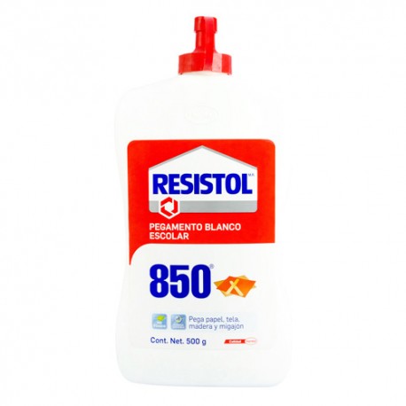 PEGAMENTO BLANCO RESISTOL 850 CON 500 G,LENTEJUELA ARTICOLOR NO. 6