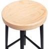 BANCO BMMC70030A METALICO CON ASIENTO DE MAD ...