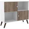 Aparador Bertolini Rt 3011 blanco/rustico
