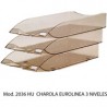 PAPELERA EUROLINEA DE 3 NIVELES, CON 4 PATAS ...